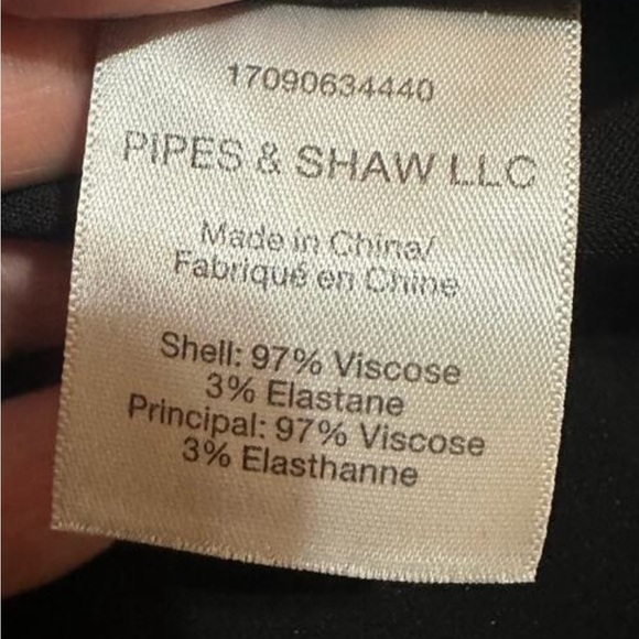 Veronica Beard Costello Black Mock Neck Long Sleeve Tunic Tie back Blouse size 6 - Picture 7 of 10